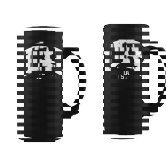 Utah Usa Abanico De Recuerdos Deacaciones De Estilo Universitario Taza de café - Regaloses