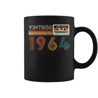 Vintage 1964 Edición Limitada Retro Casete Cinta Cumpleaños 60 Taza de café - Regaloses