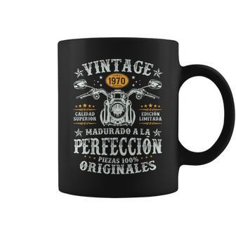 Vintage 1970 56 Años Cumpleaños Moto Biker Hombre Motero Taza de café - Regaloses