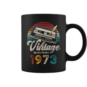 Vintage 1973 Cumpleaños 52 Años Cassette Lápiz Taza de café - Regaloses