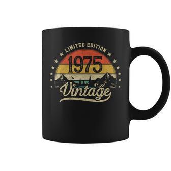 Vintage 1975 Nacido Limited Edition Regalo Cumpleaños Hombre Taza de café - Regaloses