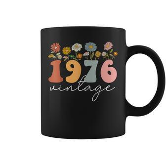 Vintage 1976 Wildflower Floral 48Th Birthday Girls Coffee Mug - Thegiftio UK
