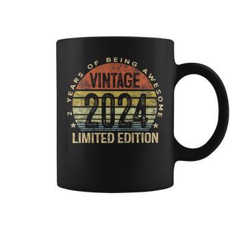 Vintage 2024 Limited Edition 2-Year-Old 2Nd Birthday Coffee Mug - Thegiftio UK