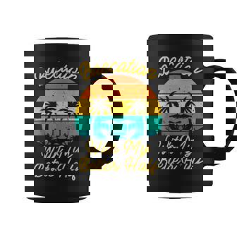 Vintage Baecation With My Better Half Matching Couple Outfit Coffee Mug | Seseable UK