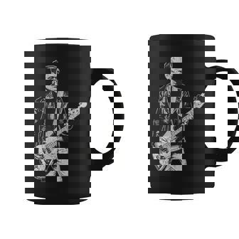Vintage Frankenstein Bass Player Bass Guitar Rock And Roll Coffee Mug | Seseable FR