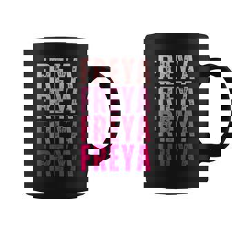 Vintage Freya Personalized Name I Love Freya Coffee Mug | Seseable CA