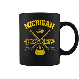 Vintage Michigan Hockey Retro-Style Coffee Mug - Thegiftio UK