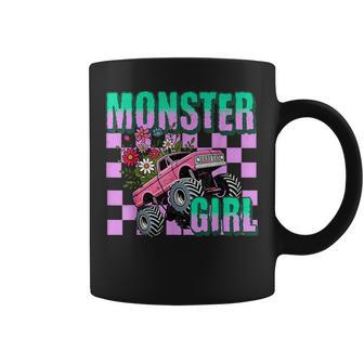 Vintage Monster Truck Girl Retro Women's Monster Truck Lover Coffee Mug - Monsterry