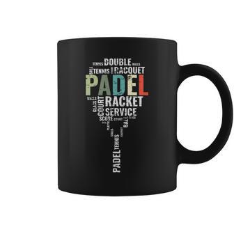 Vintage Padel Wordcloud Padel Tassen - Geschenkecke
