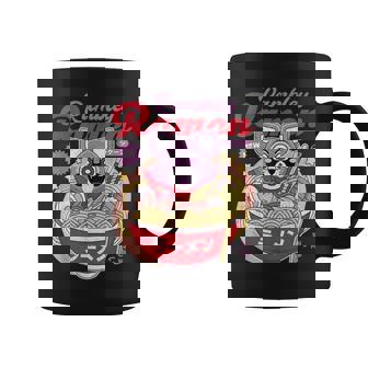 Vintage Rambley The Japanese Raccoon Ramen Coffee Mug | Mazezy