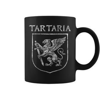 Vintage Retro Ancient Tartaria Flag Griffin Tartarian Empire Coffee Mug | Mazezy