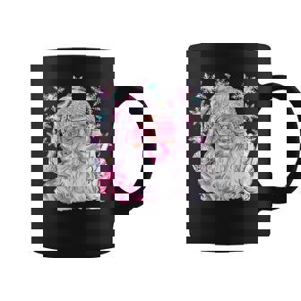 Vintage Retro Santa Christmas Pink Sunglasses Bubble Gum Coffee Mug - Monsterry