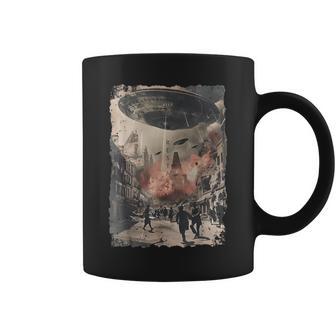 Vintage Ufo Uap Invasion Alien Krieg Armageddon Ufo Tassen - Geschenkecke