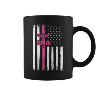 Vintage Usa Cna Certified Nurse Assistant American Flag Men Coffee Mug | Mazezy