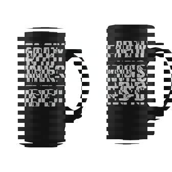 Vintage Used-Look Empathy Freundlichkeit Respekt Tassen - Seseable