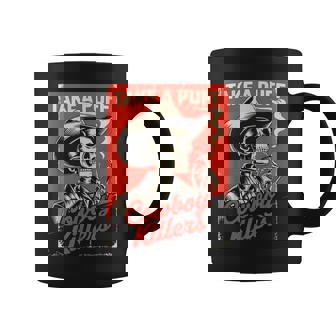 Vintage Western Skeleton Cowboy Take A Puff Coffee Mug - Thegiftio