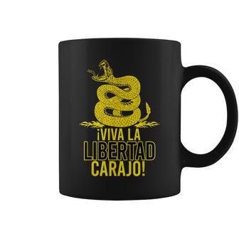 Viva La Libertad Carajo Libertarian Milei Ancap Président Tasse - Cadeauxyz