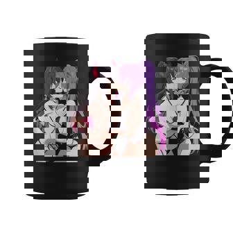 Waifuexy Anime Besos Chicas Cuernos Estilo Manga Japonés In Mangas Taza de café - Regaloses