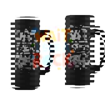 Wait I See A Rock Retro Geology Rockhounding Mineralogy Coffee Mug | Mazezy