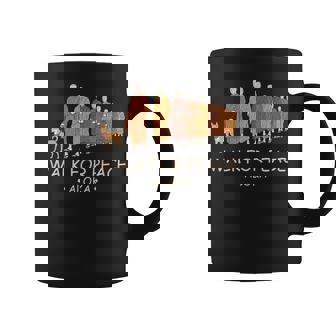 Walk For Peace Monks With Aloka Dog コーヒーマグ - Kawaiitshirt