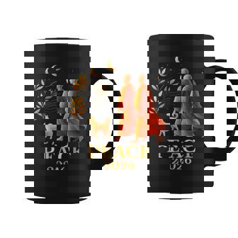 Walk Peace 2026 World Peace Monks With Aloka Dog Spiritual Coffee Mug - Monsterry