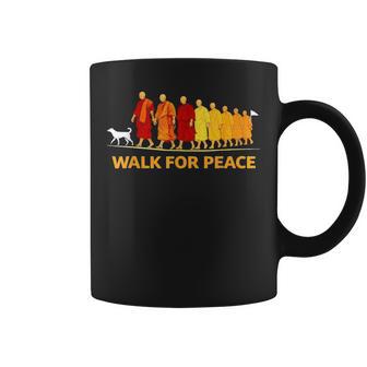 Walk For Peace Buddhist Monks Inspirational Journey Coffee Mug | Mazezy