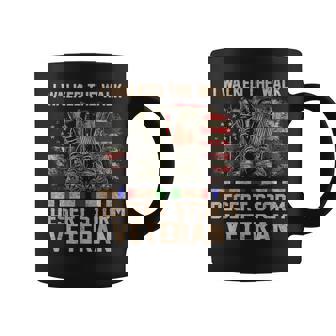 I Walked The Walk Desert Storm Veteran Us Flag Gulf War Coffee Mug | Seseable FR