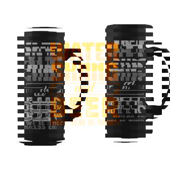 Waterskiing And Beer Waterski Water Skiing Ski Apparel Tank Top Coffee Mug | Mazezy