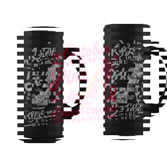 We Wear Pink October Shoes Breast Cancer Awareness Coffee Mug | Mazezy