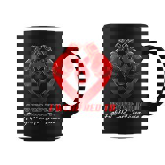 I Wear Red To Fight Heart Disease Awareness Month Women Coffee Mug - Monsterry