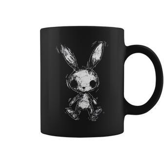 Weird Bunny Rabbit Doll Creepy Cute Alt Goth Grunge Horror Coffee Mug - Thegiftio