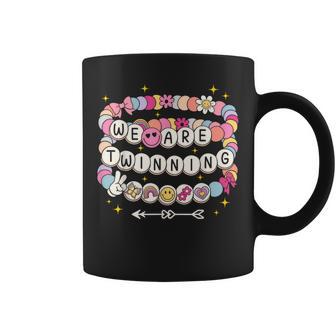 We're Twinning With My Bestie Bracelets Twin Day Spirit Week Coffee Mug - Thegiftio UK