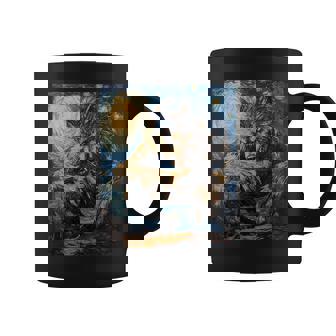 Werewolf Wolf Wolves Van Gogh Style – Starry Night Graphic Coffee Mug | Mazezy