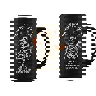 When You're Dead Inside But It's Thanksgiving Coffee Mug | Mazezy