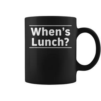 When's Lunch Coffee Mug - Thegiftio UK