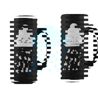 White Cloud Rain Drop Costume Christmas Halloween Coffee Mug | Seseable UK