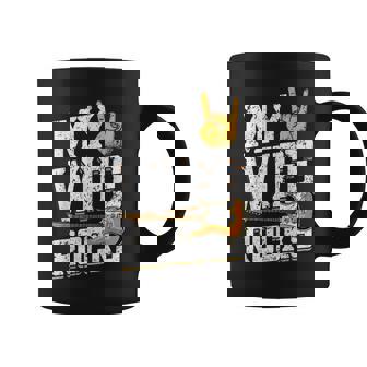 My Wife Rocks Electronic Rock Guitar Coffee Mug | Mazezy