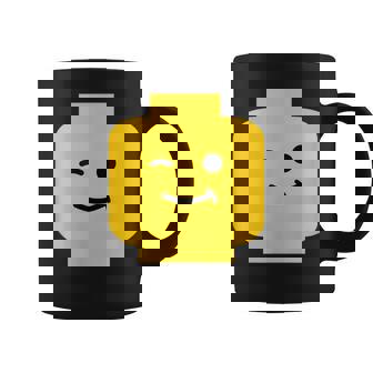 Winking Winky Face ミニフィグ ブリックトイtシャツ コーヒーマグ - Kawaiitshirt