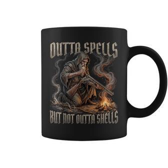 Wizard Outta Spells But Not Outta Shells Rpg Gaming Fan Coffee Mug - Thegiftio UK