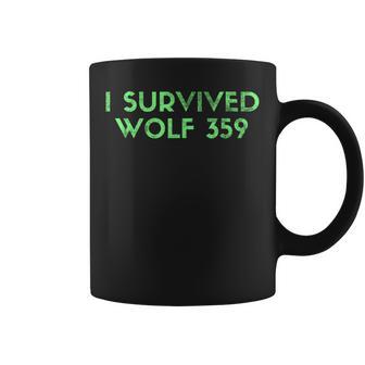 Wolf 359Obrevivió Al Divertido Espacio De Ciencia Ficción Taza de café - Regaloses