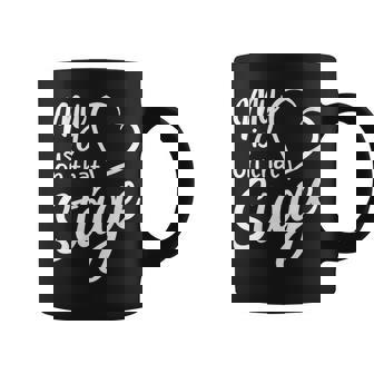 Women's My Heart Is On That Stage Dance Mom Music Dad School Play Coffee Mug - Thegiftio