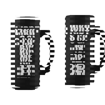 I Workouto I Can Drink More Beer Gym Taza de café - Regaloses
