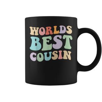 World's Best Cousin Retro Graphic – Fun And Colorful Cousin Coffee Mug - Thegiftio UK
