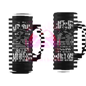 Wrestler Just A Girl Who Loves Wrestling Girl Wrestle Coffee Mug - Monsterry
