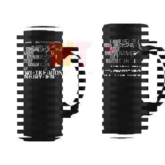 Wtf Wine Turkey Friends Thanksgiving Coffee Mug - Seseable