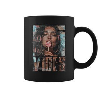 Y2k Streetwear Vintage Girl Magazine Cover Sexy Model Pin-Up Coffee Mug - Thegiftio UK