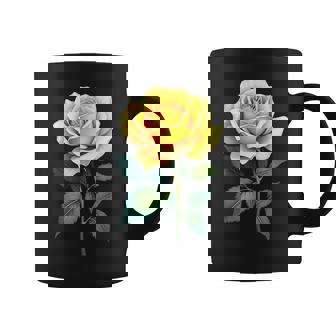Yellow Rose Flower Gardening Gardener Coffee Mug | Seseable CA