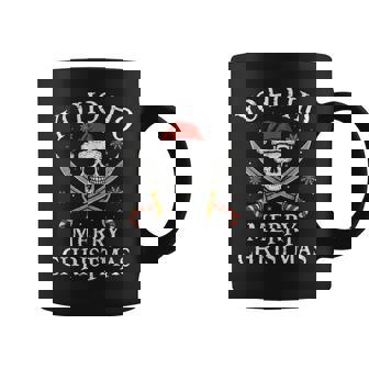 Yo Ho Ho Merry Christmas Holiday Pirate Santa Hat Boating Coffee Mug | Seseable CA