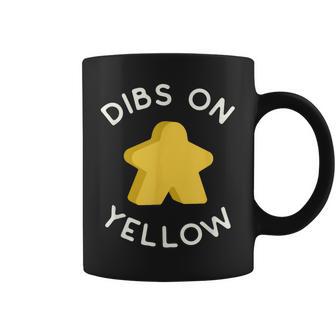 Yo Llamo Dibs En El Amarillo Meeple 'Porqueiempre Juego Amarillo Taza de café - Regaloses