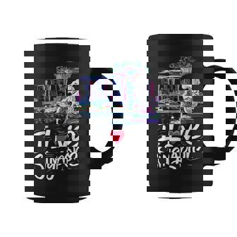 「I Loveingapore Citykyline」とマーライオンのデザイン。 コーヒーマグ - Kawaiitshirt